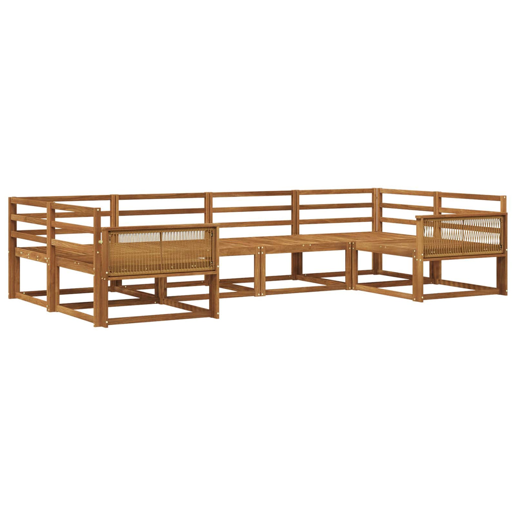 vidaXL Zestaw sof na zewnątrz 6 pcs naturalny Lite Drewno Akacji