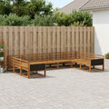 vidaXL Zestaw sof na zewnątrz 9 pcs naturalny Lite Drewno Akacji