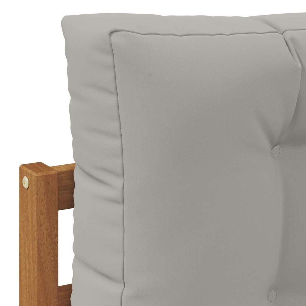 vidaXL Zestaw sof na zewnątrz z poduszką 9 pcs Naturalny i jasnoszary