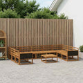 vidaXL Zestaw sof na zewnątrz 10 pcs naturalny Lite Drewno Akacji