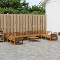 vidaXL Zestaw sof na zewnątrz 11 pcs naturalny Lite Drewno Akacji