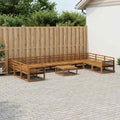 vidaXL Zestaw sof na zewnątrz 11 pcs naturalny Lite Drewno Akacji