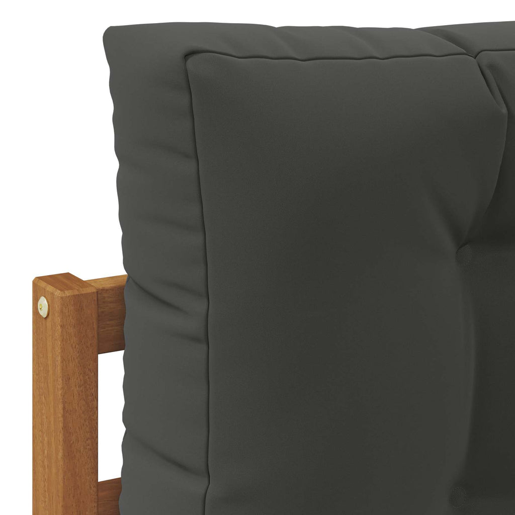 vidaXL Zestaw sof na zewnątrz z poduszką 3 pcs Naturalny i Antracytowy