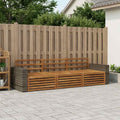 vidaXL Zestaw sof na zewnątrz 3 pcs naturalny Lite Drewno Akacji