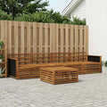 vidaXL Zestaw sof na zewnątrz 5 pcs naturalny Lite Drewno Akacji