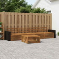 vidaXL Zestaw sof na zewnątrz 5 pcs naturalny Lite Drewno Akacji
