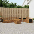 vidaXL Zestaw sof na zewnątrz 7 pcs naturalny Lite Drewno Akacji