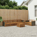 vidaXL Zestaw sof na zewnątrz 7 pcs naturalny Lite Drewno Akacji