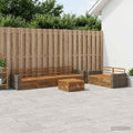 vidaXL Zestaw sof na zewnątrz 7 pcs naturalny Lite Drewno Akacji