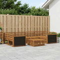 vidaXL Zestaw sof na zewnątrz 7 pcs naturalny Lite Drewno Akacji