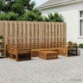 vidaXL Zestaw sof na zewnątrz 8 pcs naturalny Lite Drewno Akacji