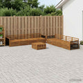 vidaXL Zestaw sof na zewnątrz 9 pcs naturalny Lite Drewno Akacji