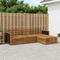 vidaXL Zestaw sof na zewnątrz 4 pcs naturalny Lite Drewno Akacji
