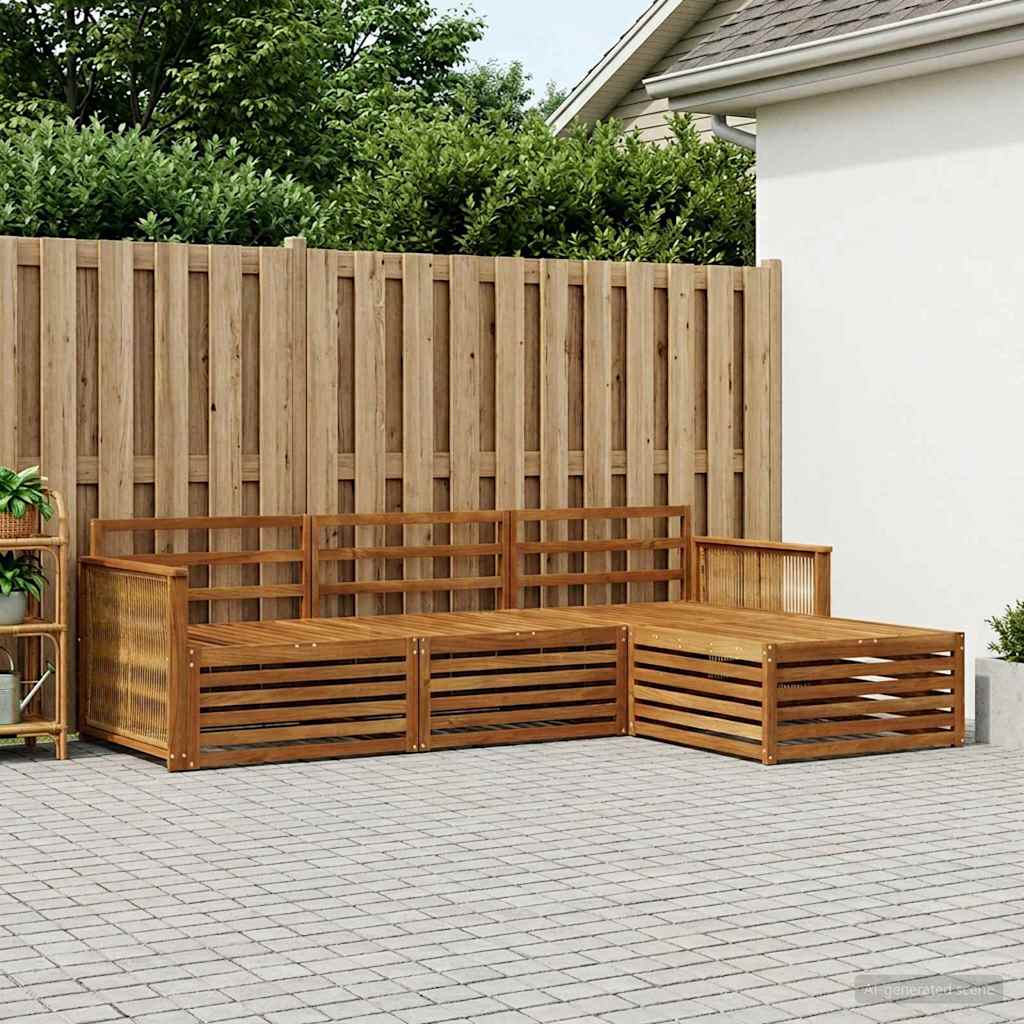 vidaXL Zestaw sof na zewnątrz naturalny 249 x 162,5 x 73 cm