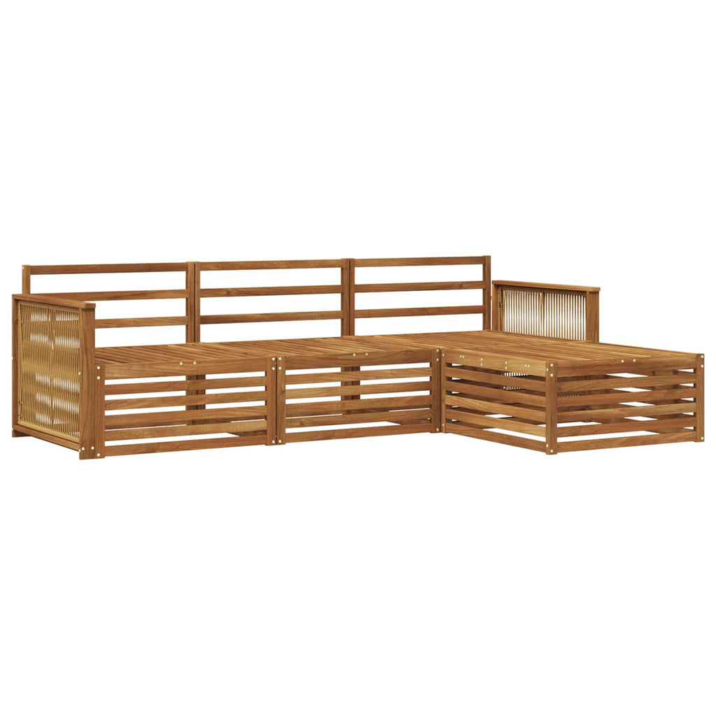 vidaXL Zestaw sof na zewnątrz naturalny 249 x 162,5 x 73 cm