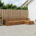 vidaXL Zestaw sof na zewnątrz 5 pcs naturalny Lite Drewno Akacji