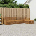 vidaXL Zestaw sof na zewnątrz 5 pcs naturalny Lite Drewno Akacji