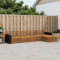 vidaXL Zestaw sof na zewnątrz 5 pcs naturalny Lite Drewno Akacji