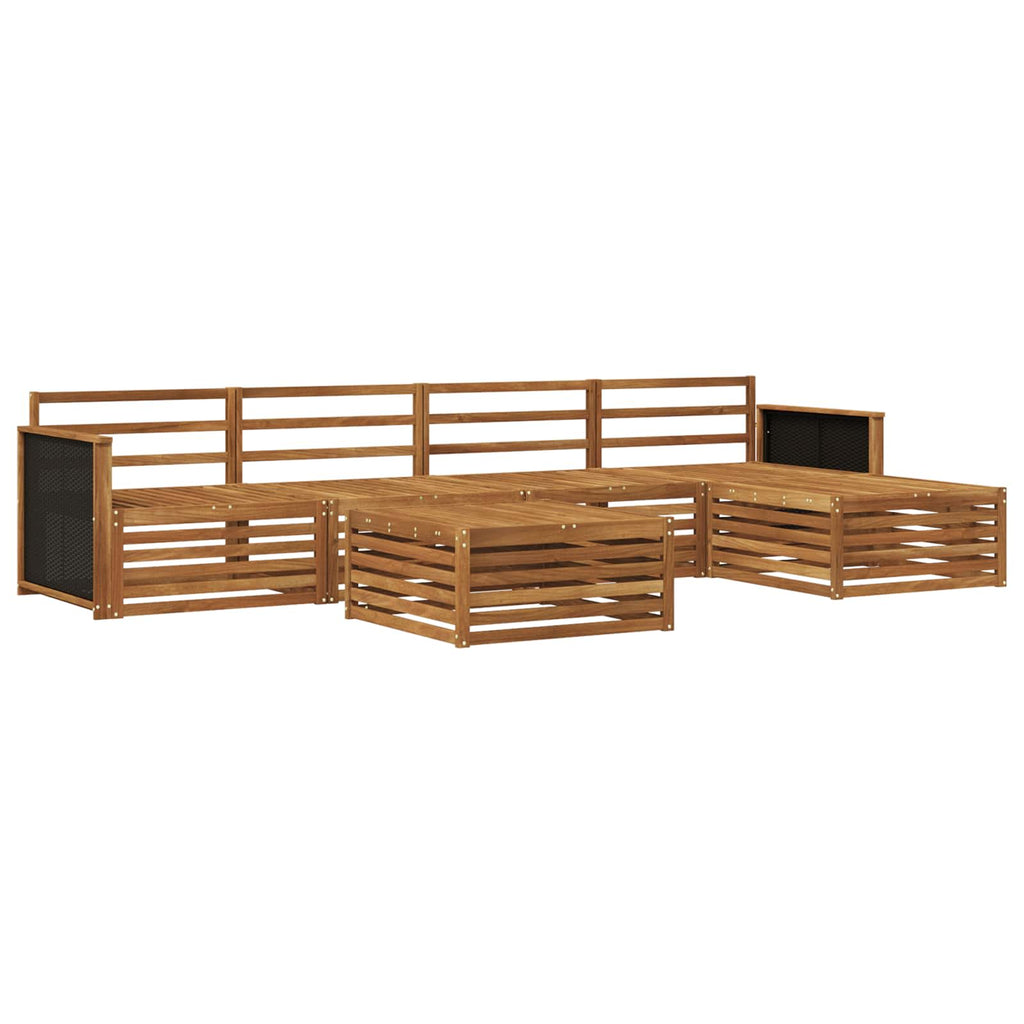 vidaXL Zestaw sof na zewnątrz 6 pcs naturalny 79 x 79 x 37 cm
