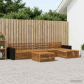 vidaXL Zestaw sof na zewnątrz 6 pcs naturalny 79 x 79 x 37 cm