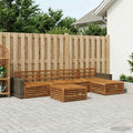 vidaXL Zestaw sof na zewnątrz 6 pcs naturalny 79 x 79 x 37 cm