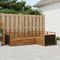 vidaXL Zestaw sof na zewnątrz 4 pcs naturalny 247,5 x 168,5 x 73 cm