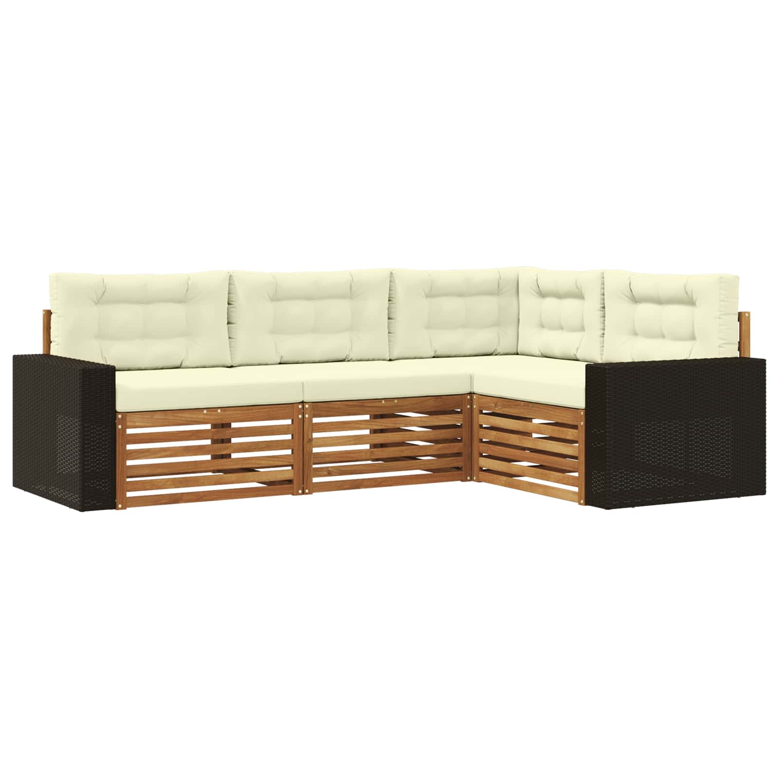 vidaXL Zestaw sof na zewnątrz 4 pcs