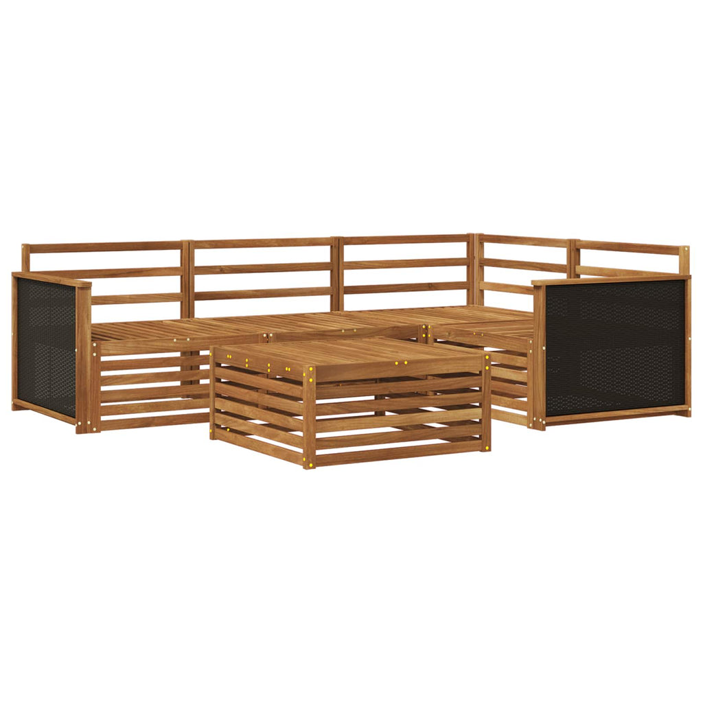 vidaXL Zestaw sof na zewnątrz 5 pcs naturalny 79 x 79 x 37 cm