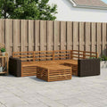 vidaXL Zestaw sof na zewnątrz 5 pcs naturalny 79 x 79 x 37 cm