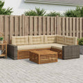 vidaXL Zestaw sof na zewnątrz 5 pcs Naturalny i Beżowy 79 x 79 x 37 cm