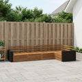 vidaXL Zestaw sof na zewnątrz 5 pcs naturalny 331 x 172,5 x 73 cm