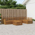 vidaXL Zestaw sof na zewnątrz 6 pcs naturalny Lite Drewno Akacji