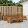 vidaXL Zestaw sof na zewnątrz 7 pcs naturalny