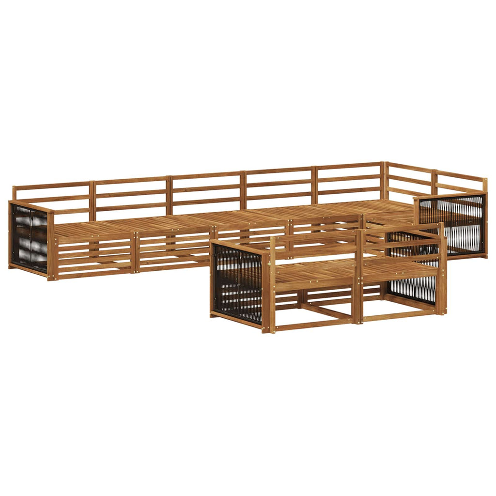 vidaXL Zestaw sof na zewnątrz 8 pcs naturalny