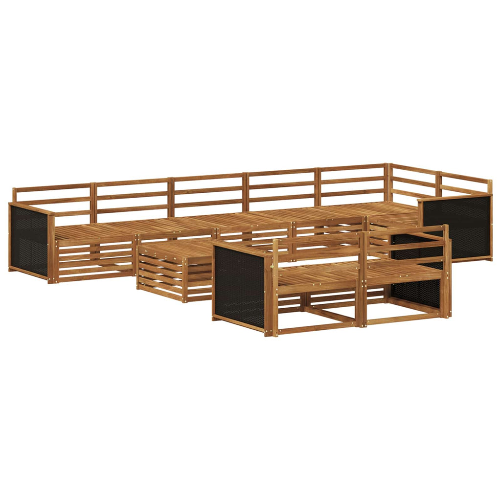 vidaXL Zestaw sof na zewnątrz 9 pcs
