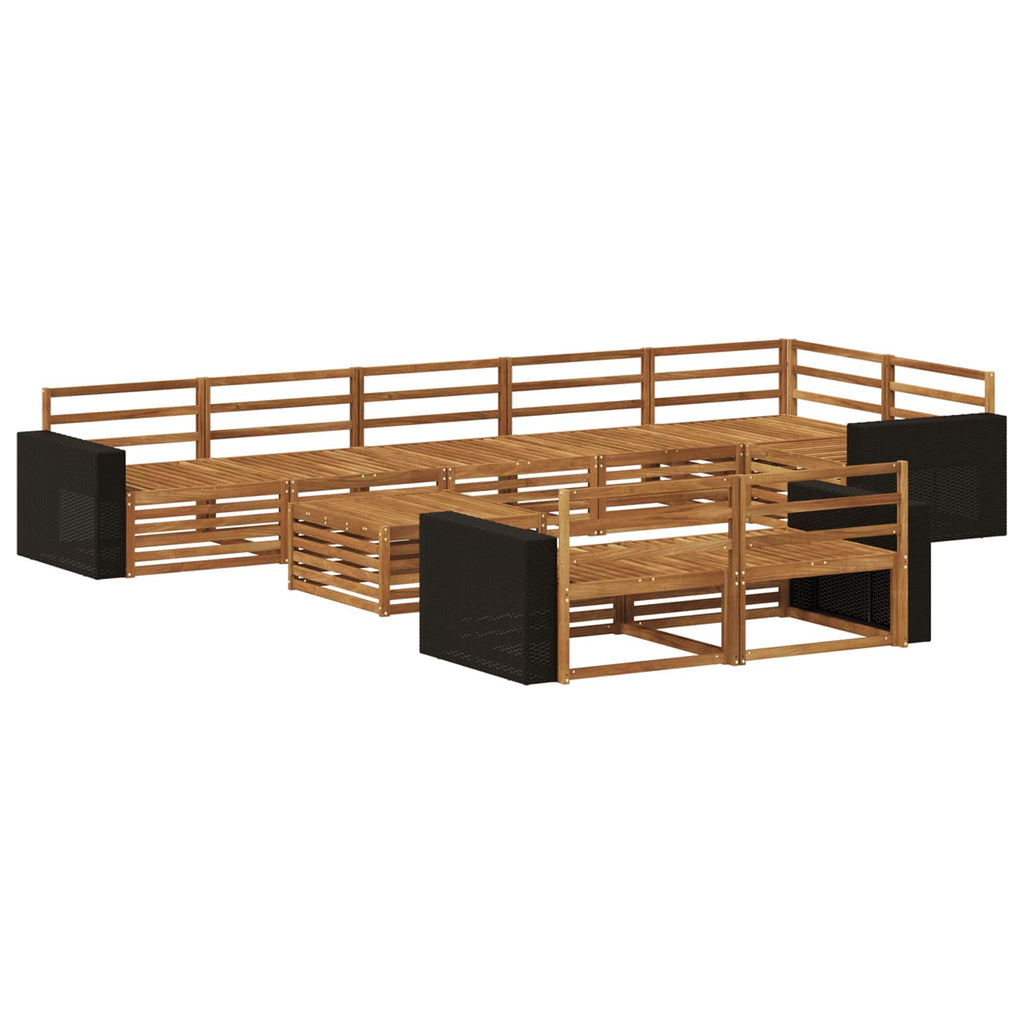 vidaXL Zestaw sof na zewnątrz 9 pcs