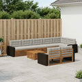 vidaXL Zestaw sof na zewnątrz z poduszką 9 pcs
