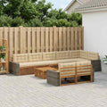 vidaXL Zestaw sof na zewnątrz z poduszką 9 pcs