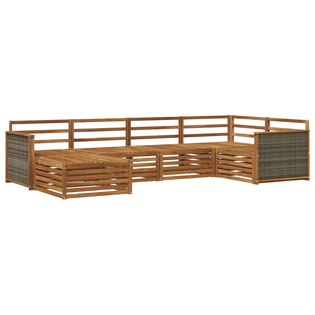 vidaXL Zestaw sof na zewnątrz 6 pcs naturalny
