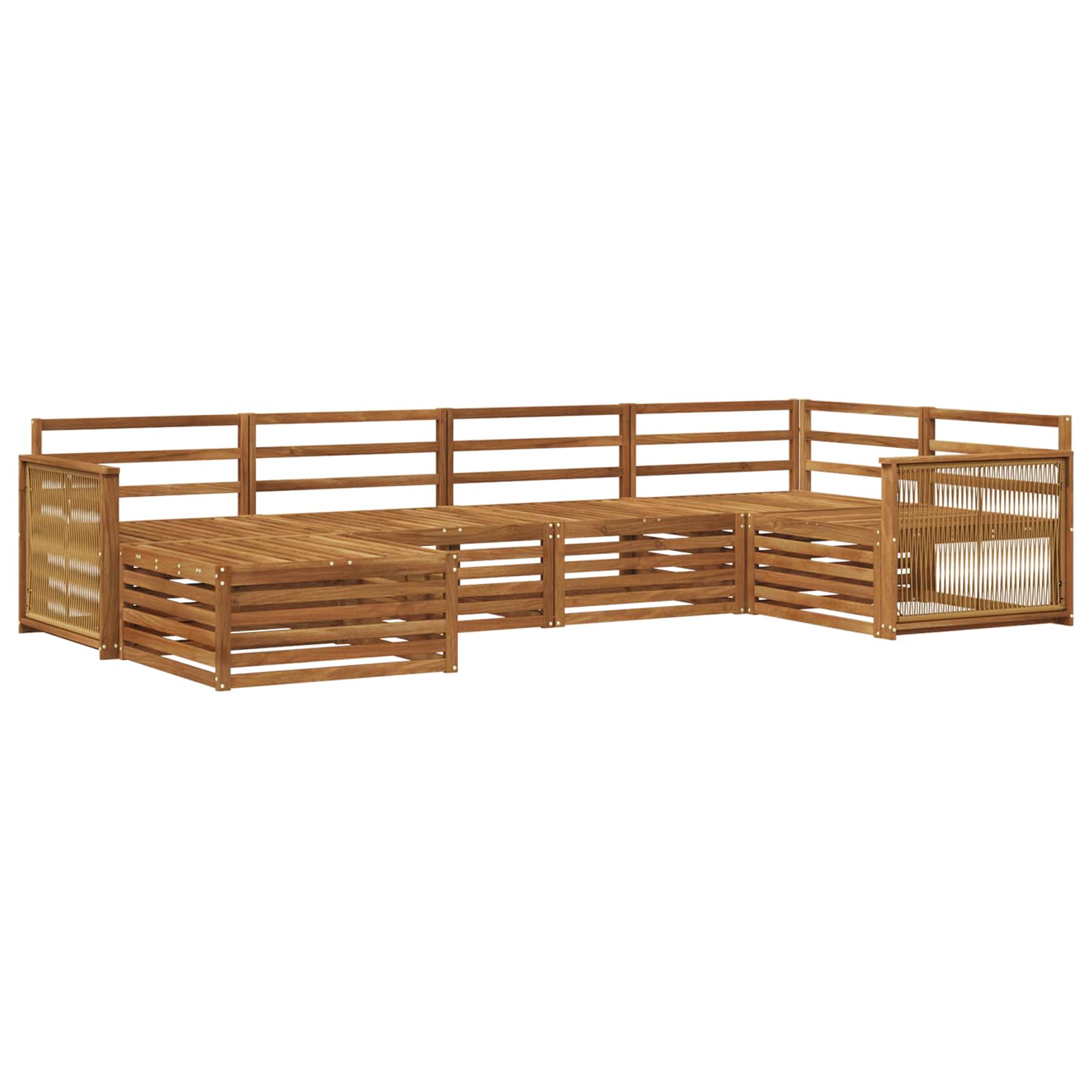 vidaXL Zestaw sof na zewnątrz 6 pcs naturalny