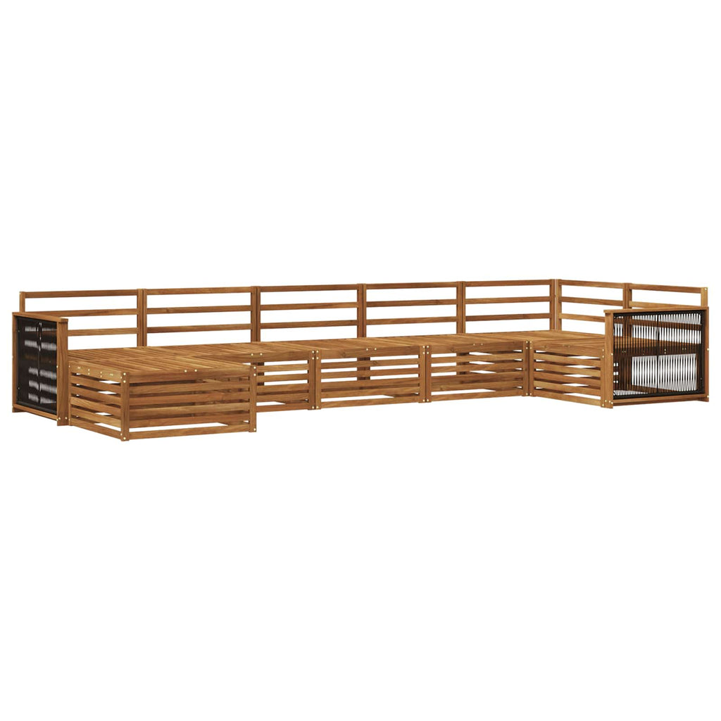 vidaXL Zestaw sof na zewnątrz 7 pcs naturalny