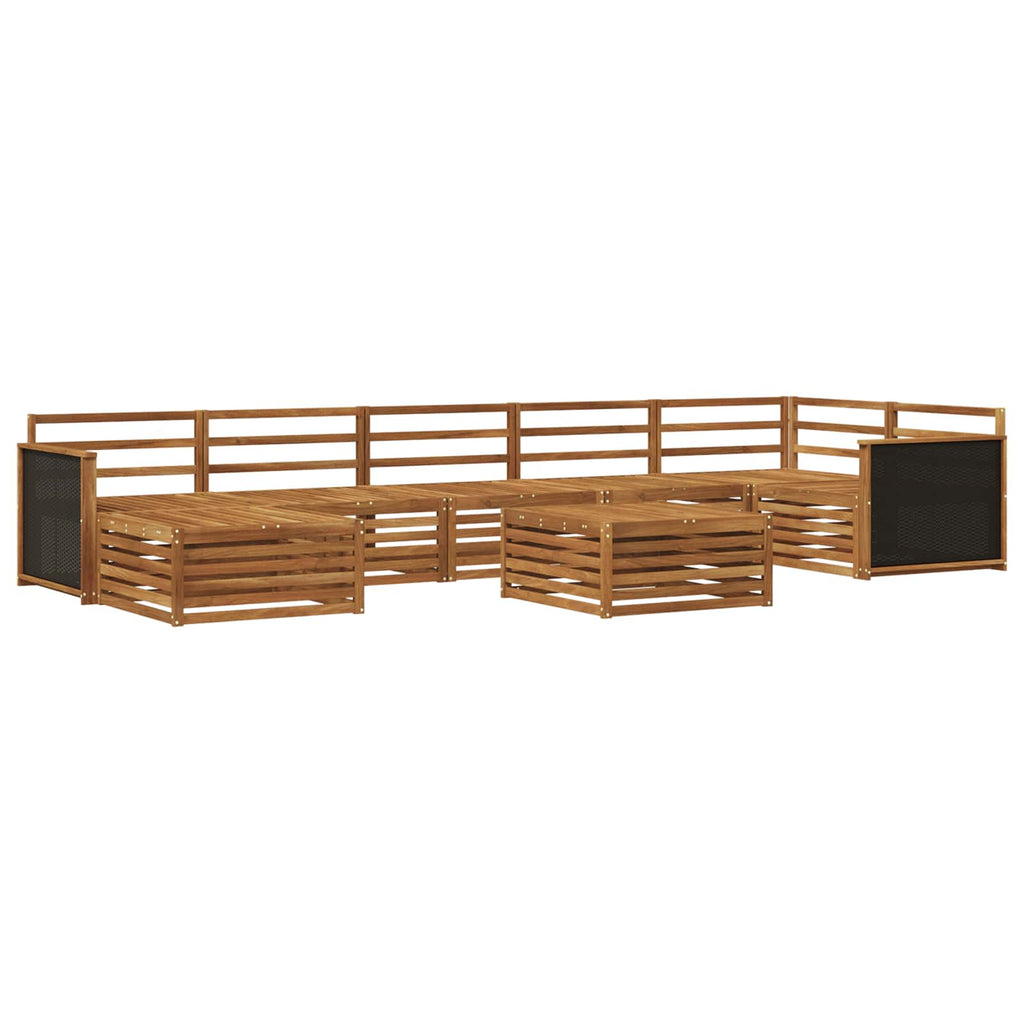 vidaXL Zestaw sof na zewnątrz 8 pcs naturalny