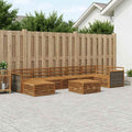 vidaXL Zestaw sof na zewnątrz 8 pcs naturalny