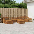 vidaXL Zestaw sof na zewnątrz 8 pcs naturalny
