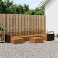 vidaXL Zestaw sof na zewnątrz 8 pcs naturalny