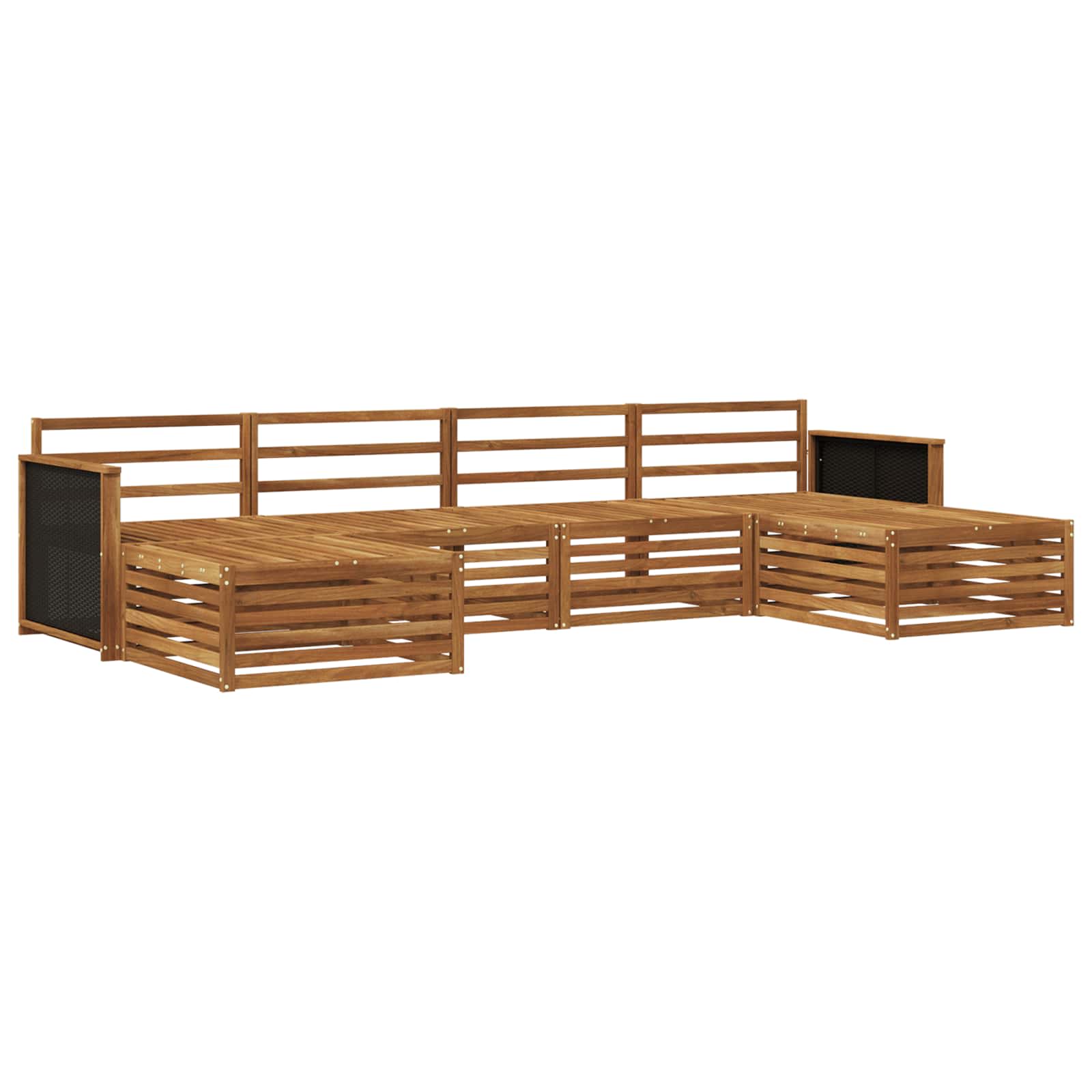 vidaXL Zestawy sof 6 pcs Lite Drewno Akacji