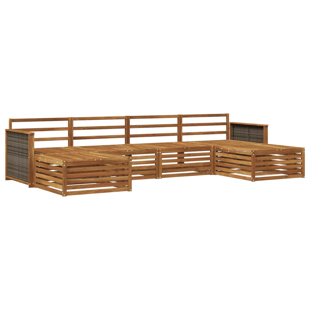 vidaXL Zestawy sof 6 pcs Lite Drewno Akacji