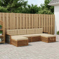 vidaXL Zestawy sof z poduszką 6 pcs Lite Drewno Akacji