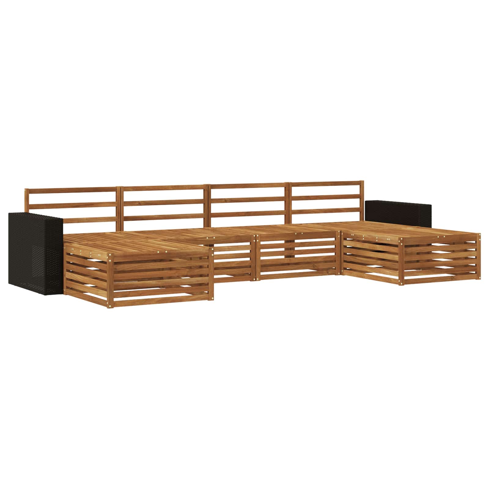 vidaXL Zestawy sof 6 pcs Lite Drewno Akacji