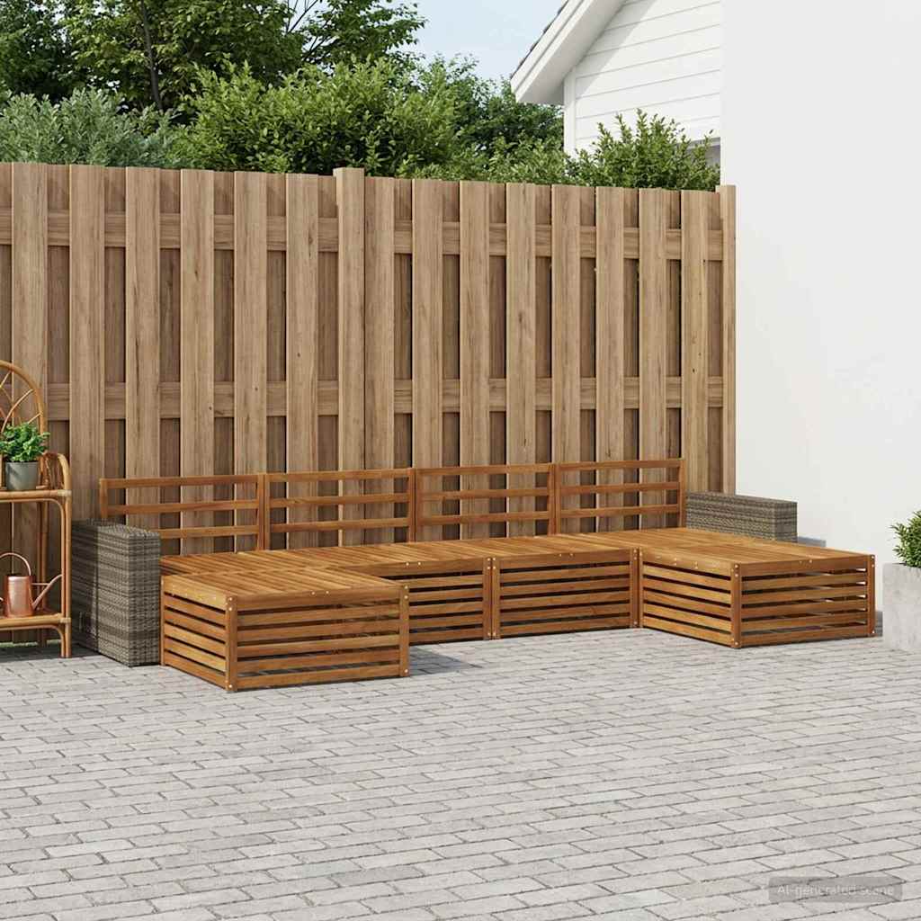 vidaXL Zestawy sof 6 pcs Lite Drewno Akacji